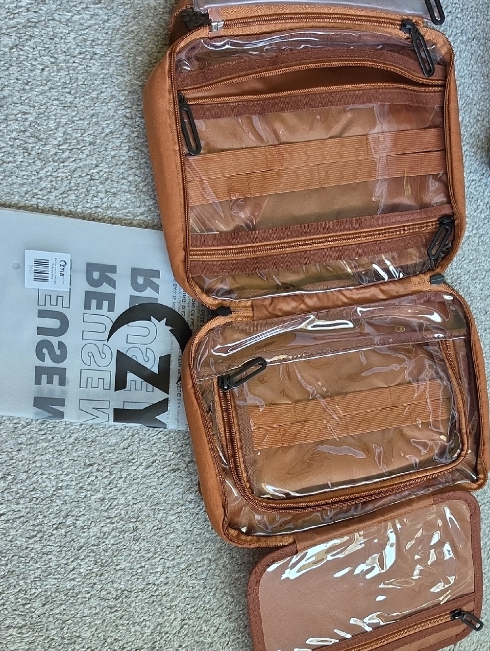 Zyia Travel Toiletry Bag - Butterscotch-like New